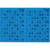 Plaque de 6 grilles de loto rigide 1mm bleu turquoise - cartons loto - lotoquine