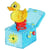 Ecusson thermocollant jouet vintage boite au canard 5x4.5cm