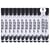 Lot de 12 marqueurs effaçables à sec pointe ogive 2.0mm - DELI - Noir