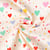 Tissu Double gaze de Coton Ti Amo sur fond Ecru