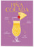 Affiche Cocktail Piña Colada 2 | A3 : 29,7x42cm