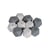 Perles en silicone Idéal attache tétine Hexagone 14mm 10 pièces - gris