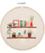 Kit de Broderie "Floral Shelf" avec Cercle en Bois de 15cm – Trimits 64 Floral Shelf