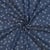 Tissu Jean Denim Coton petits coeurs Blancs sur fond Bleu indigo