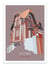Affiche 30 x 40 cm - La Rochelle - La maison du chat - Artmoric