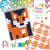 Kit créatif Pixel porte-clé 4x3cm Renard