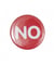 Badge bouton broche NO - Rico Design Rouge