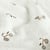Tissu Double gaze de Coton petites draisienne sur fond Blanc cassé