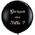 Ballon Géant Noir Gender Reveal Garçon
