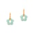 Boucles d'oreilles Fleur en pierres Amazonite