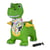 Animal sauteur Dino ailé vert HoppyDoo avec pompe