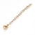 Lot de 2 chaines d'extension en acier inoxydable 304 doré or 6 cm avec fermoir mousqueton - rallonge