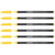 Lot de 6 feutres de coloriage pointe fine 1 mm - EDDING - Jaune - 1200