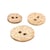 Lot de 6 boutons pierre rond écru