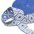 Sangle ethnique 38mm bleu marine/blanc au mètre