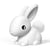 Veilleuse rechargeable souple lapin blanc