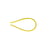 Cordon queue de souris 1,2 mm jaune citron au mètre