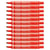 Lot de 12 marqueurs permanents - PENTEL - N60 - Pointe biseautée - Rouge