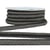 Bobine 20m Galon robe bicolore Gris fcé/noir 14mm