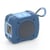 Enceinte Bluetooth Portable LED Colorée Super Bass Appels Mains Libres Autonomie Longue Durée Bleu YONIS