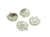 4 Breloques coeur 18*16mm argent platine