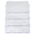 Distributeur de cartes de visite 4 cases - Cristal - x 4 - Exacompta