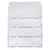 Distributeur de cartes de visite 4 cases - Cristal - x 4 - Exacompta