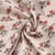 Tissu Double gaze de Coton Maëlysanne fleurs Oranges