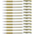 Lot de 12 Stylos roller à encre Hybrid Gle Grip Metallic K118, Or