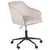 Chaise à Roulettes en Velours Noir sur Pied Chromé Réglable avec Accoudoirs Tendance et Design Vintage et Glamour pour Coin Bureau Beliani