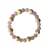 Bracelet Quartz rose Perles rondes 8 mm et Perles bois 1 cm - Omsaé
