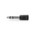 Nedis Adaptateur Audio Stéréo 6,35 mm Mâle vers 3,5 mm Femelle Ultra Solide Noir