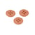 Bouton 4 trous nylon recylé rouge indien 11mm