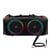 Avizar Enceinte Bluetooth 47×24cm Portable 4000mAh 2x Haut-parleurs 10W avec Micro Noir