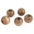 Rayher - Perles en bois pour macramé 2,5 cm Grand trou 1cm 5 pièces