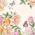 Lot de 4 serviettes en papier découpage collage 33 cm JARDIN BOTANIQUE F 410