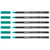 Lot de 6 feutres porcelaine EDDING 4200 pointe pinceau 1-4 mm turquoise