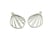 2 Pendentifs forme goutte 33*21mm argenté - 1 face lisse - 1 face martelée