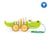 Crocodile à tirer en bois - Hape - Vert