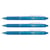 Lot de 3 stylos roller rétractables Pilot Frixion Ball Clicker Pointe Moyenne 0,7 Turquoise
