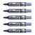 Lot de 5 marqueurs tableau blanc - PENTEL - MAXIFLO MWL5M - Pointe ogive 2,5 mm - Violet
