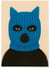 Affiche Chat masqué | A3 : 29,7x42cm