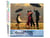 Peinture par Numéro Figured'Art - Danseurs rétro sur la Plage - Kit de Loisir Créatif DIY Numéro d'Art Complet - 40x50cm sans châssis en bois