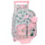 Sac à dos à roulettes Minnie Mouse Minty 34 CM Trolley Maternelle