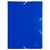 Chemise à élastique 3 rabats Polypropylène 4/10e Opaque Eco - A4 - Bleu - x 30 - Exacompta