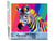 Peinture par Numéro Figured'Art - Rayure de zèbre Pop Art - Kit de Loisir Créatif DIY Numéro d'Art Complet - 40x50cm sans châssis en bois