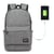 Sac À Dos Ordinateur USB Grande Capacité Résistant Pour 15.6 Pouces Gris YONIS