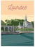 Affiche ville Lourdes | A3 : 29,7x42cm