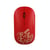 Souris Sans Fil Silencieuse Ergonomique Portable Rouge 2.4G Pour Bureau Et Maison YONIS