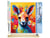 Peinture par Numéro Figured'Art - Kangourou Coloré Abstrait - Kit de Loisir Créatif DIY Numéro d'Art Complet - 40x50cm toile roulée + châssis en bois à monter